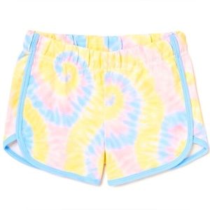 Pastel Tie-dye Girls Dolphin Cut Pull-on Shorts sz: S (6-6x)